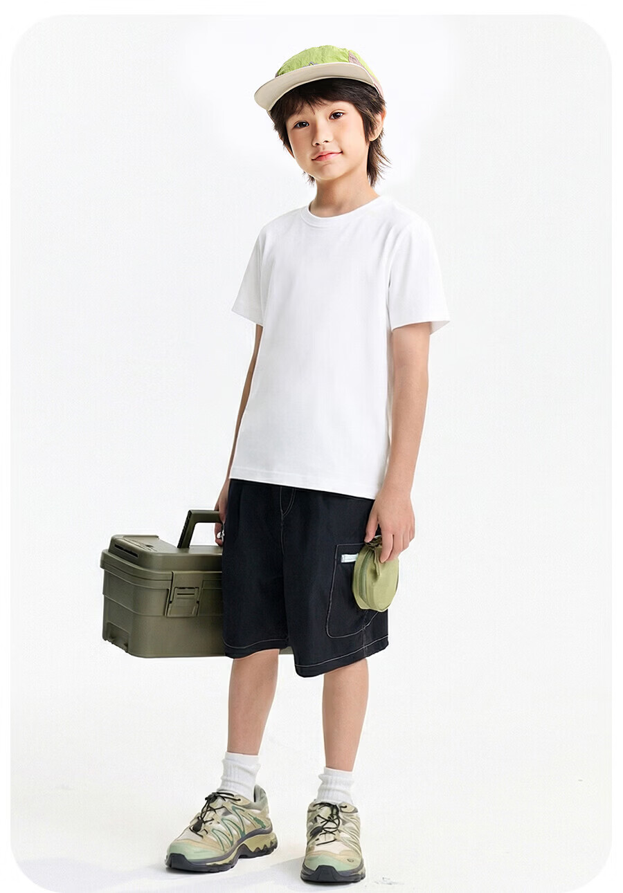 Annil Rainbow Parent-Child Short Sleeve T-Shirt for Boys and Girls 2026 Summer New Dopamine Collection 15